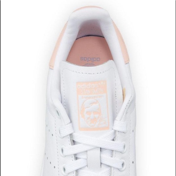 🔥NIB Adidas Stan Smith Tennis Sneakers White/Pink - Picture 6 of 9